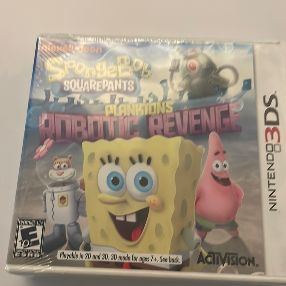Nintendo D3S game SpongeBob SquarePants planktons robotic revenge